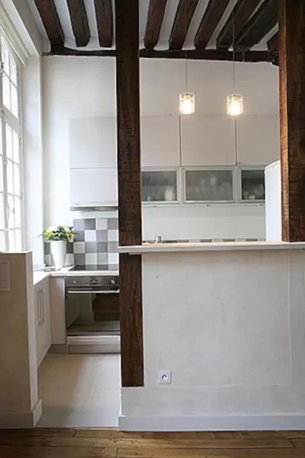 Ferienwohnung Charming Cosy Triplex In Trendy Marais Paris Exterior foto